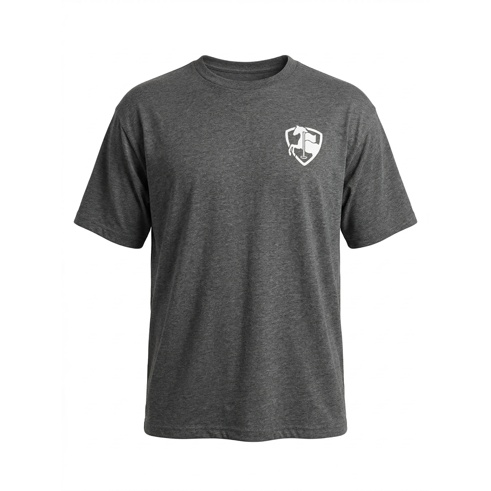 Paddock Golf Essential Short Sleeve Tshirt Charcoal Front