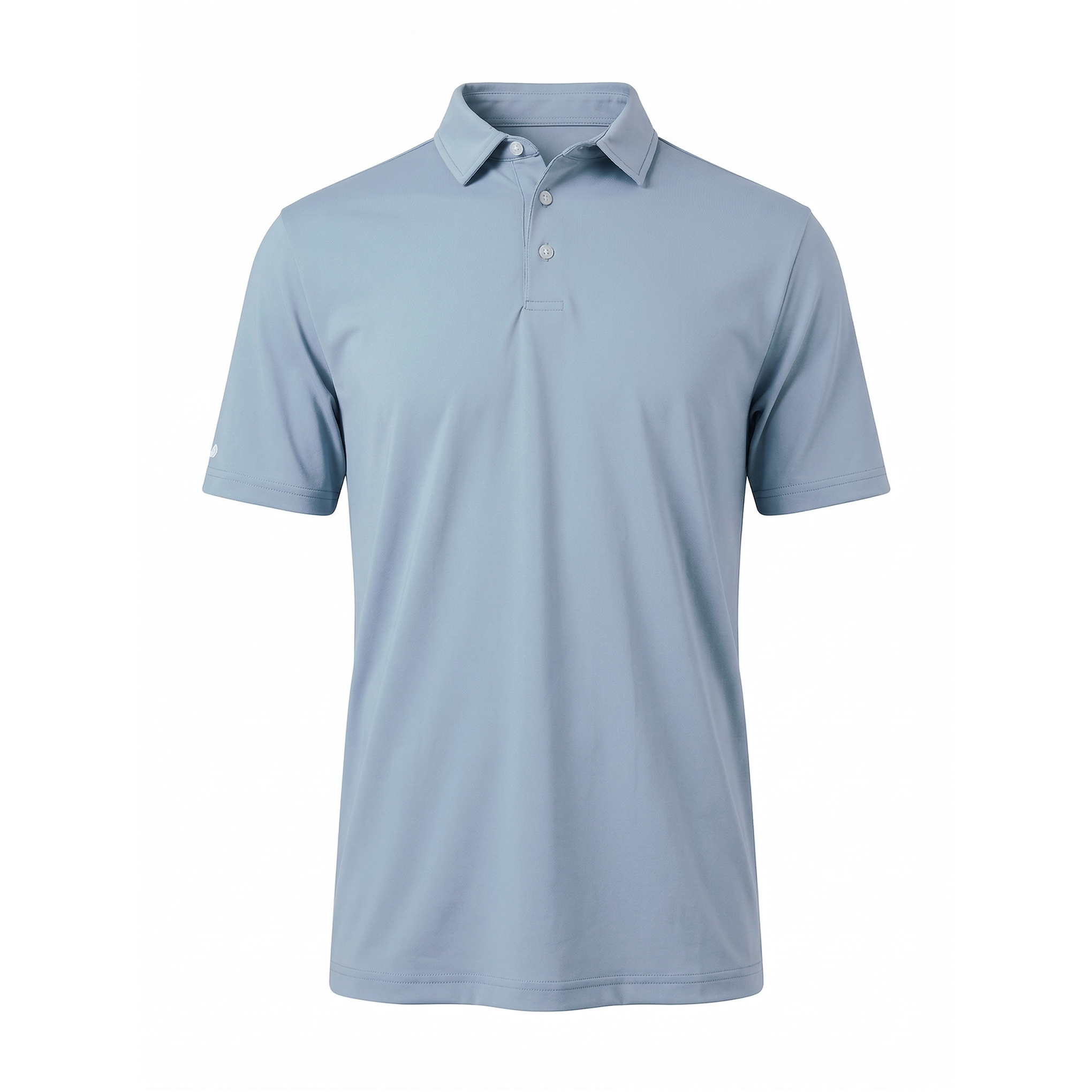 Paddock Golf OG Solid Polo Blue Front
