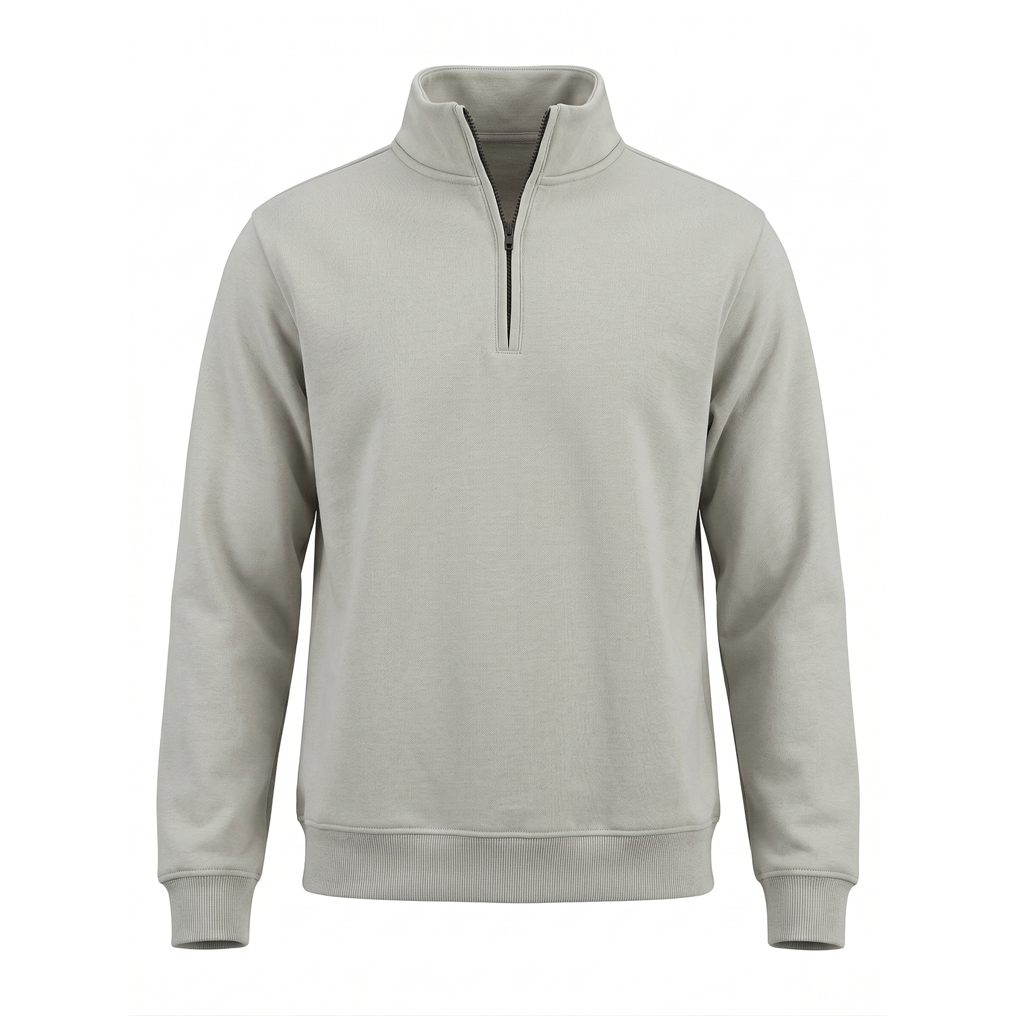 Paddock Golf Performance Quarter Zip Gray Front