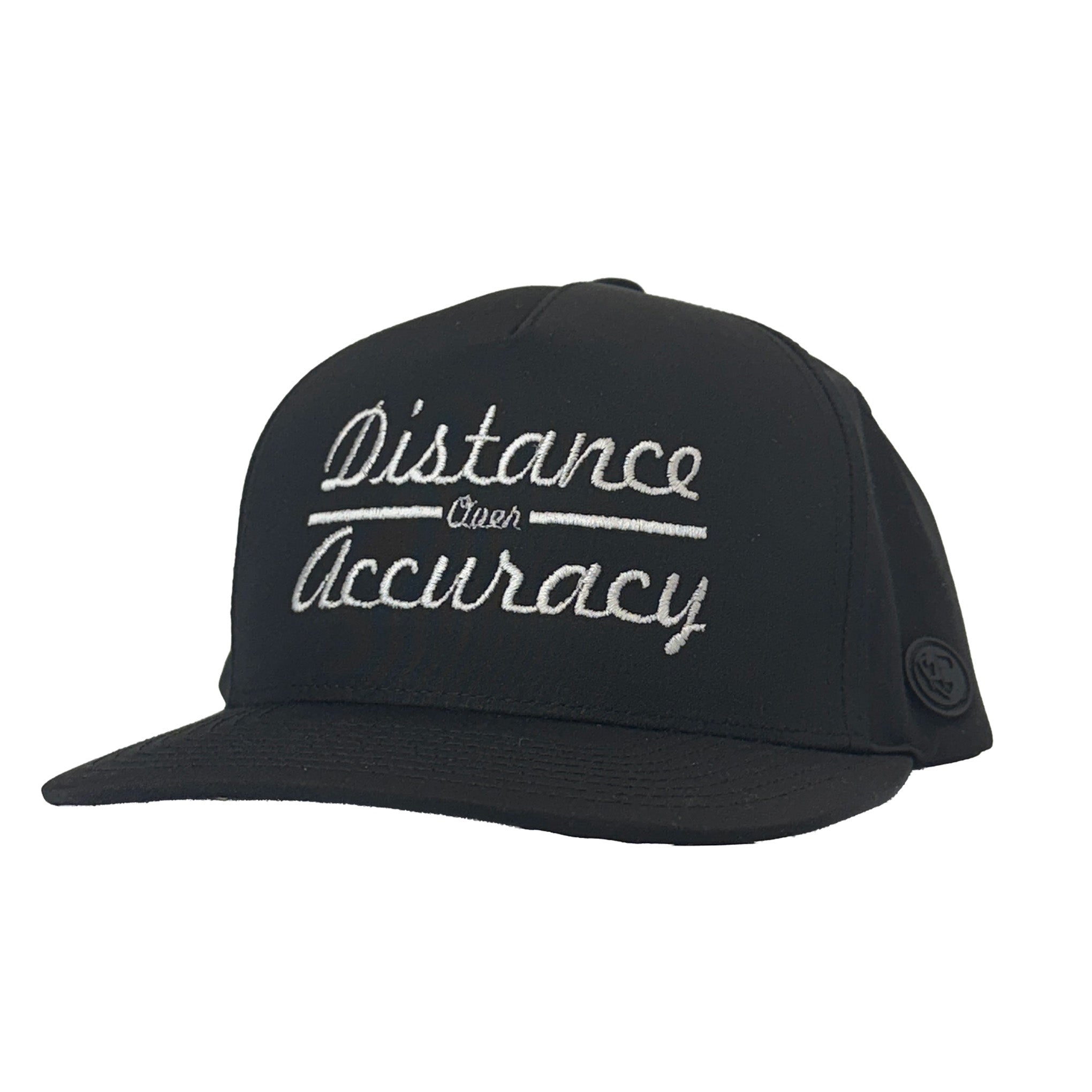 Paddock Golf Distance Over Accuracy Hat Black Front