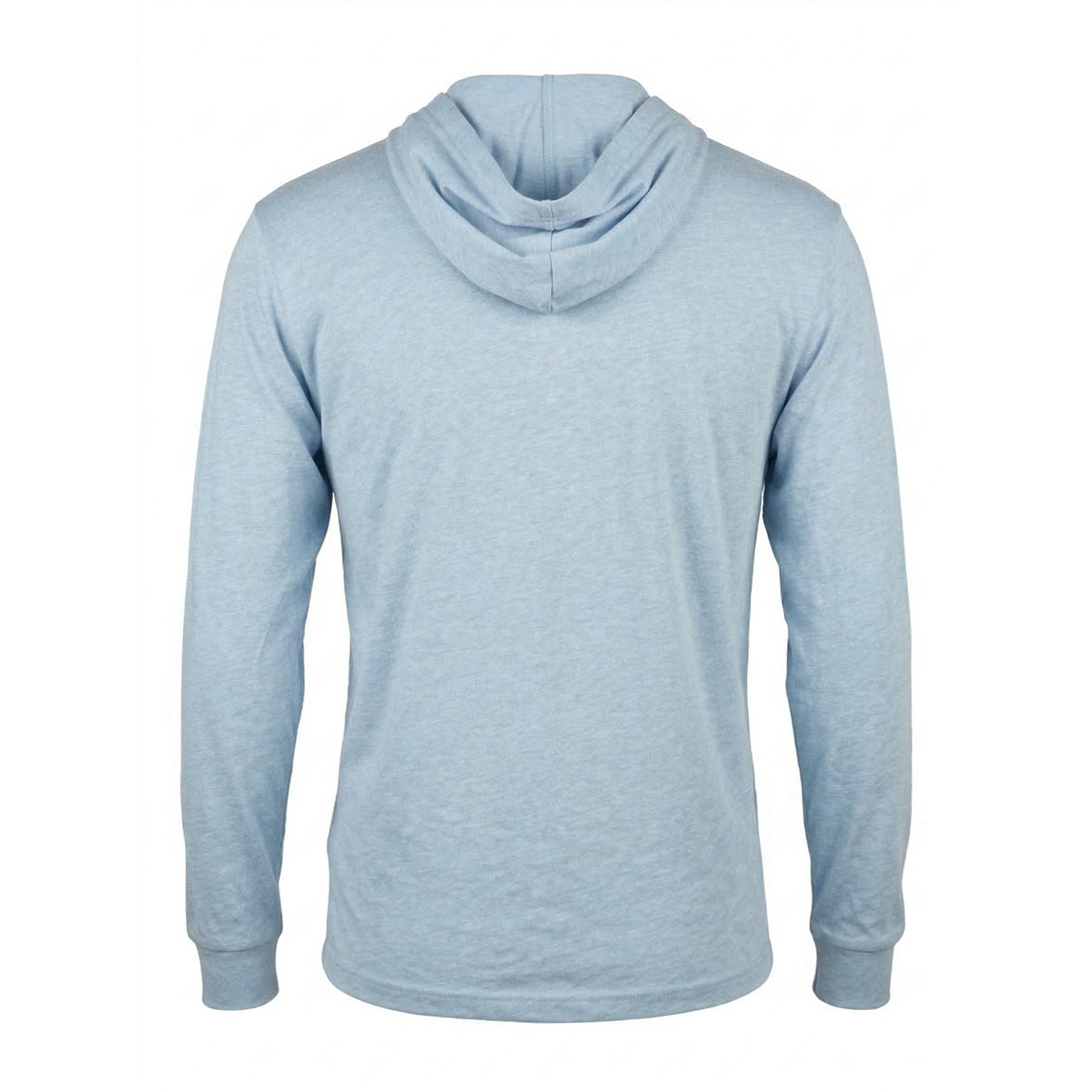 Paddock Golf Essential Hooded Long Sleeve Tshirt Blue Back