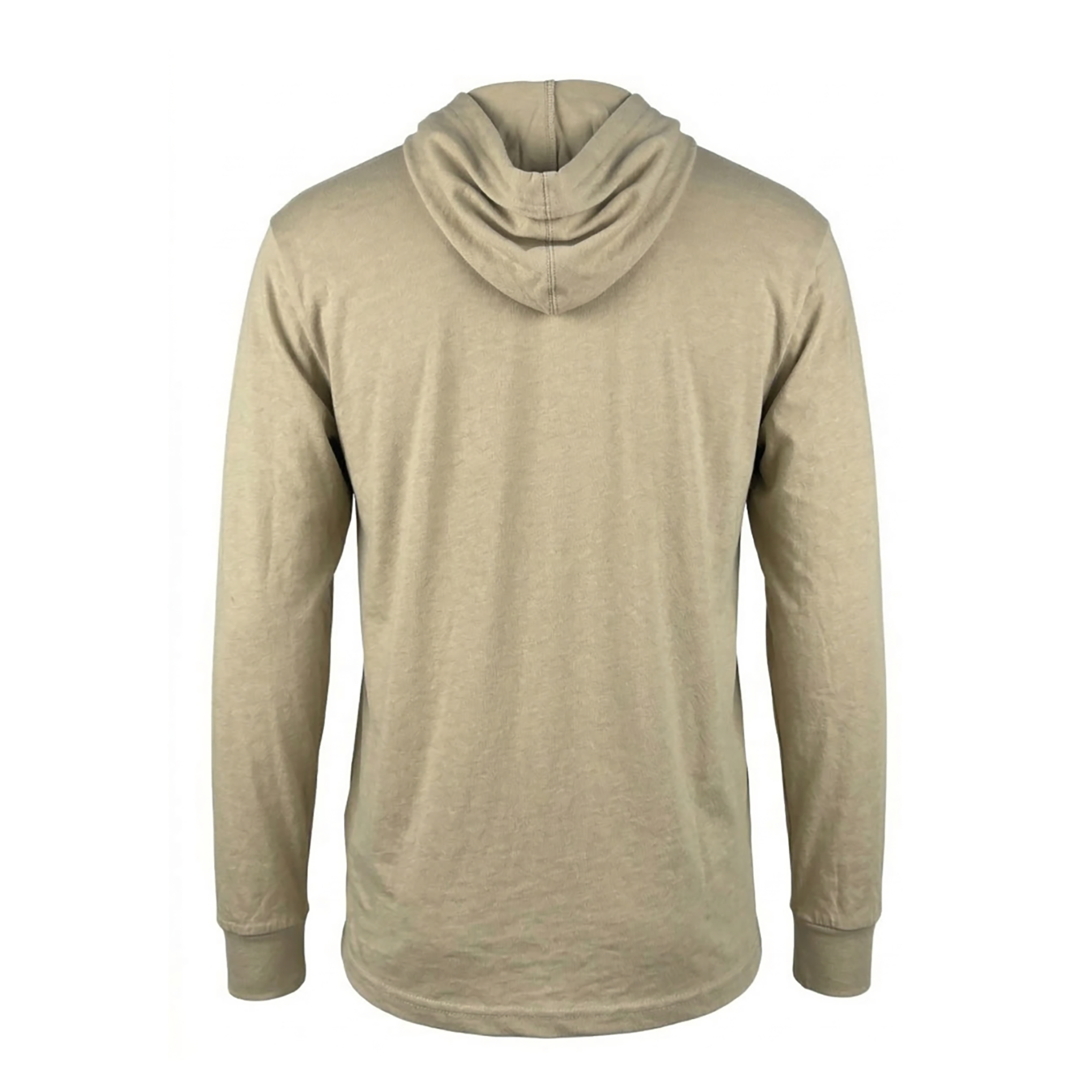 Paddock Golf Essential Hooded Long Sleeve Tshirt Sand Back