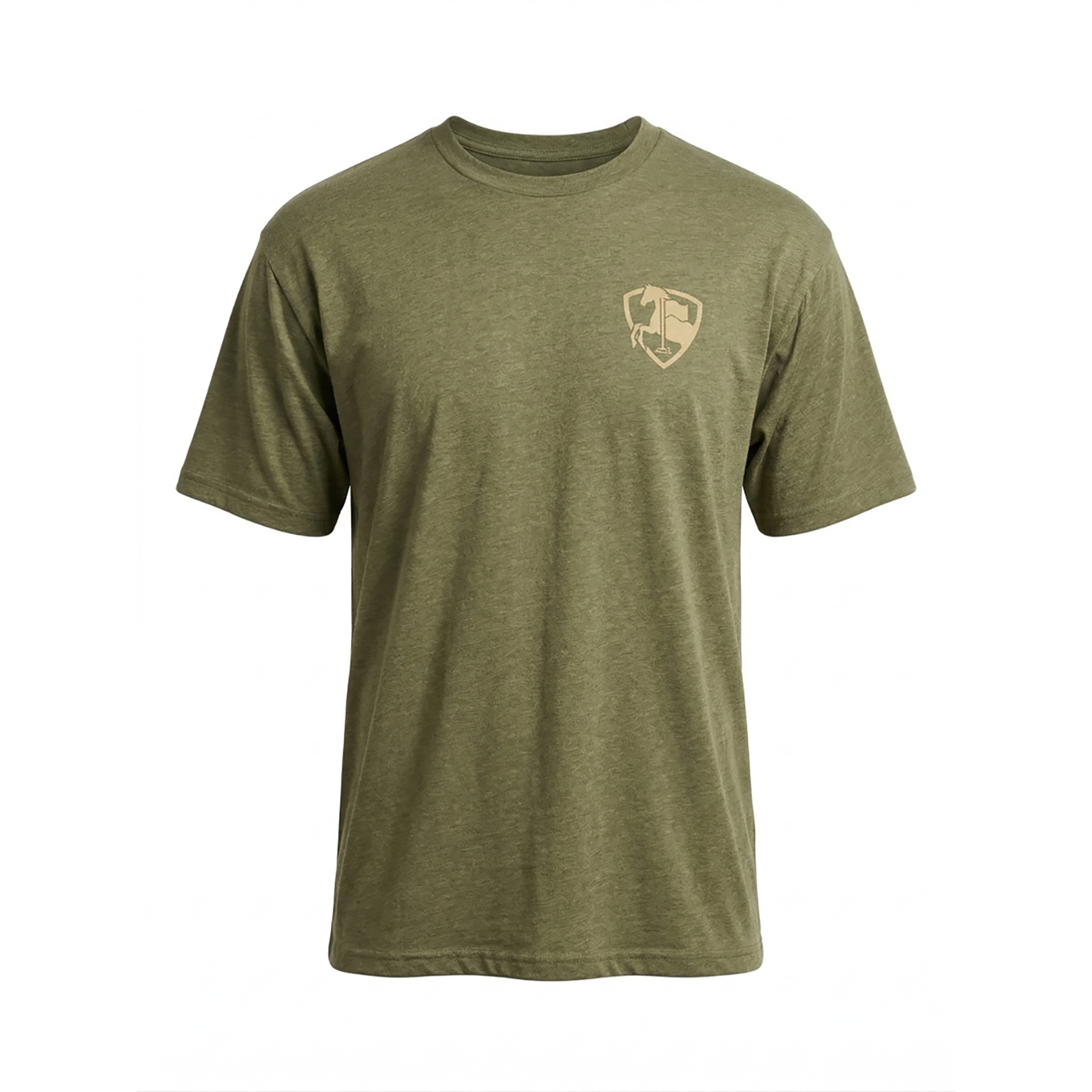 Paddock Golf Essential Short Sleeve Tshirt Olive Front