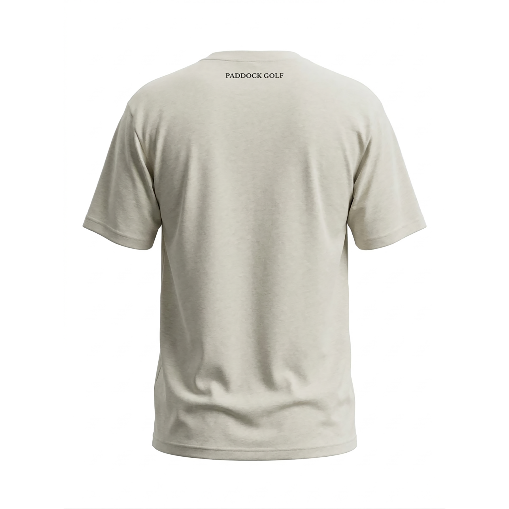 Paddock Golf Essential Short Sleeve Tshirt Sand Back