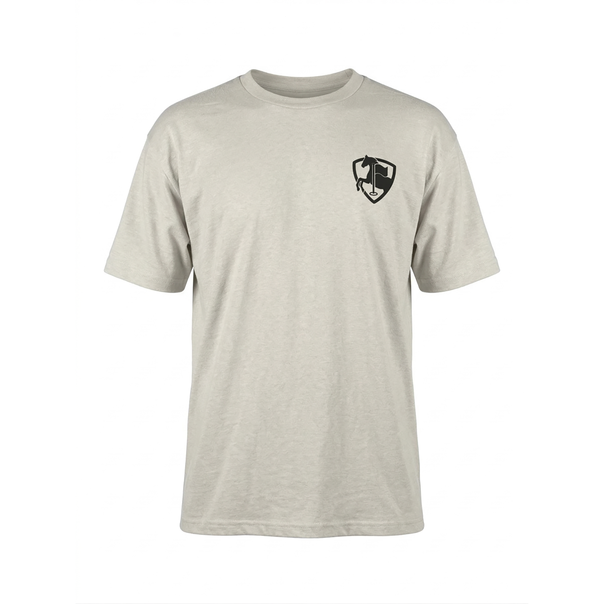 Paddock Golf Essential Short Sleeve Tshirt Sand Front