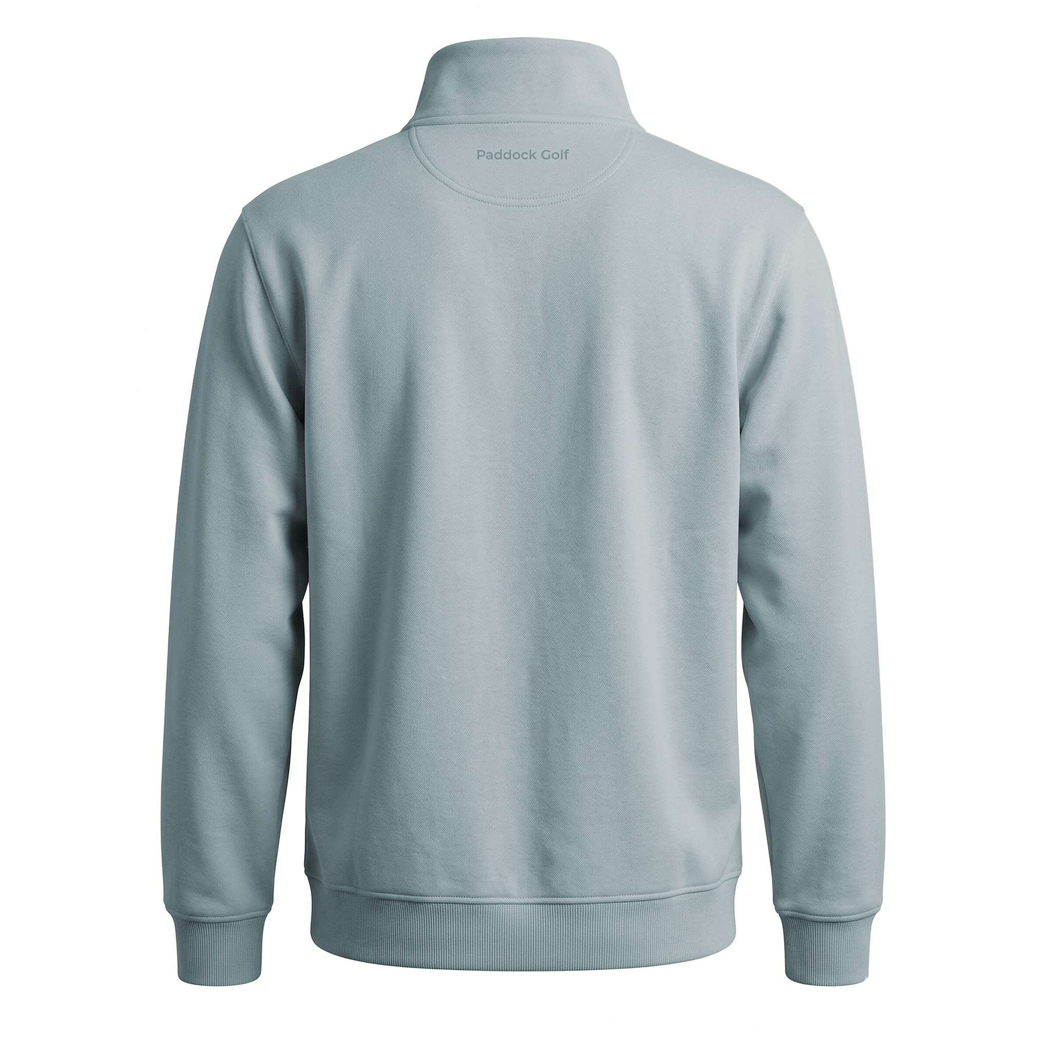Paddock Golf Performance Quarter Zip Blue Back